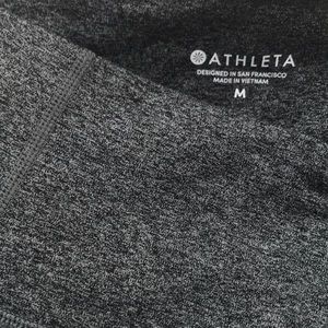 Athleta Salutation 7/8 Tight Black Heather 2 med
